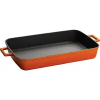PADU LAVA METAL Gusseisen-Backform 26x40 cm - rot