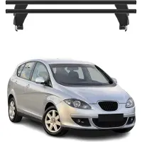 Menabo Dachträger Grundtäger für Seat Altea 2004-2009 ABE Aluminium Schwarz 2tlg