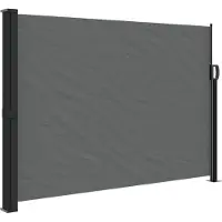 Syfax Ausziehbare Seitenmarkise Anthrazit 140x600 cm