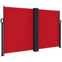 Syfax Seitenmarkise Ausziehbar Rot 140x1000 cm