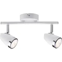 Paulmann Spotlight Root 2x3,5W GU10 Weiß/Chrom 230V Metall