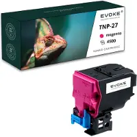 Evoke Toner für Konica Minolta A0X-TNP27M A0X5353 Rot (magenta) | Ersatz für C25 Ineo+ 25