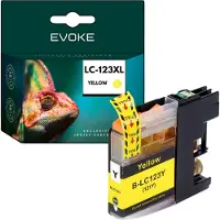 Evoke Patrone für Brother 123XY LC123Y ️️ DCP J132W J152W J552DW J752DW ️
