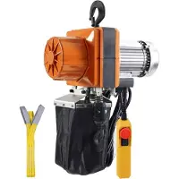 StarTech.com Elektrischer Kettenzug 1-phasig - Kranhebezeug 3m Hub - Seilzug 998kg - Hebezug für schwere Lasten - Industrie und Bau