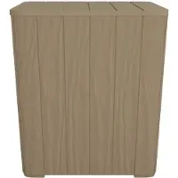Syfax Gartentisch mit Abnehmbarer Tischplatte Hellbraun Polypropylen
