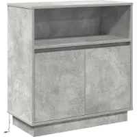 Syfax LED-Sideboard Betongrau 71 x 34,5 x 75 cm Holzwerkstoff