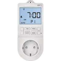 Emos 2in1 Steckdosenthermostat und Zeitschaltuhr für Heizung und Kühlung, Heizkörper, Infrarotheizung, Aquarium, Terrarium, Gewächshaus , P5660SH