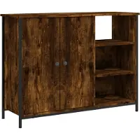 Syfax Sideboard Räuchereiche 100x33x75 cm Holzwerkstoff