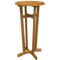 Syfax Garten-Bartisch Ø60x105 cm Massivholz Akazie