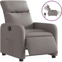 Syfax Relaxsessel Elektrisch Taupe Stoff