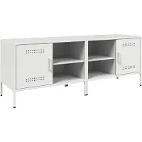 Syfax TV-Schränke 2 Stk. Weiß 68x39x50,5 cm Stahl