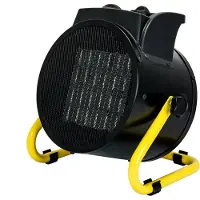 Dedra Elektrische PTC-Heizung 2,0 kW, rund, schwarz Heizfläche 20 m², keramische