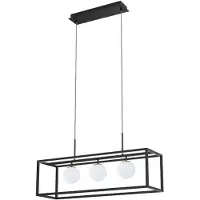 Zuma Line ZUMALINE Hängeleuchte 14x E14 schwarz verchromt NIRA MD3523-14L-EBCN