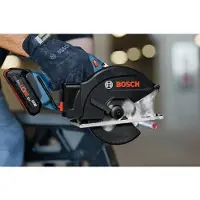 Bosch Kreissäge Professional GKM 18V-50, 136mm Sägeblattdurchmesser, Akku nicht enthalten, Integrierter Spänefang
