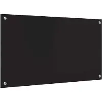 Syfax Küchenrückwand Schwarz 90 x 50 cm Gehärtetes Glas