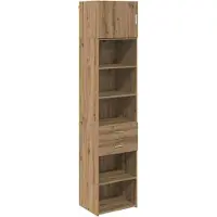 Syfax Highboard Artisan-Eiche 50 x 42,5 x 225 cm Holzwerkstoff