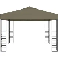 Syfax Gartenzelt 3x3 m Taupe 180 g/m²