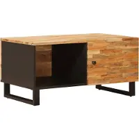 Syfax Couchtisch Braun 80 x 50 x 40 cm Massivholz Mango