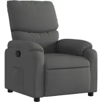 Syfax Relaxsessel Dunkelgrau Stoff