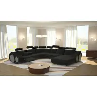 AEA Sofa mit USB Designer Wohnlandschaft U-Form Couch Ecksofa Polster Garnitur