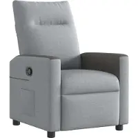 Syfax Relaxsessel Hellgrau Stoff