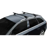 Menabo Tiger Black XL | Dachträger BMW - X5 (F15) 2013-2015 - Aluminium - Länge 135 cm - Tragkraft 75 kg - 2er-Pack