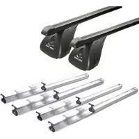 VDP Dachträger Fix&Slide Duo kompatibel mit für Dacia Logan ab 2004 Sandero ab 2008