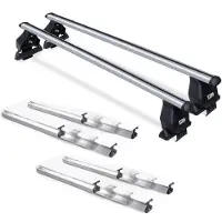 VDP Dachträger Tema Fix&Slide Duo kompatibel mit für Audi A4 2001-2004 Alu