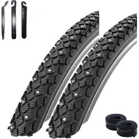Schwalbe 2 x Winter Decke Reflex 26 x 1,75 - 47-559 + 2 Schläuche SV13 inkl. maxxi4you Reifenheber