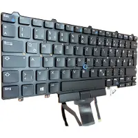 T-ProTek DEUTSCHE - Tastatur mit Trackpoint , Beleuchtung kompatibel für DELL Latitude 14 (E5450-9646)