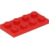 LEGO 250 Stück 3020 Platten Plates 2x4 Part Basic 250 Rot