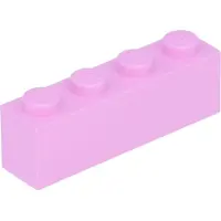 LEGO : 50 Steine 1x4, blasses Pink