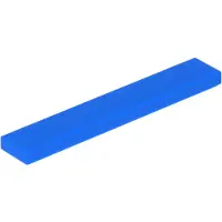 LEGO 1x6 Fliesen 6636 - 100 Stück Blau