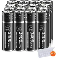 OEM AA Wiederaufladbare Batterie, 3400mWh Kapazität, Zuverlässige Leistung, Rot