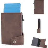 HARAHU WALLET NO-36221 - Dunkelbraun Herren Geldbörse KP36221