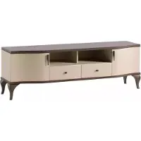 AEA Wohnzimmer Möbel Wohnwand tv Ständer Wandregal Holz beige Modern Sideboard