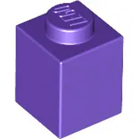 LEGO 100 Stück , Teile Nr. 3005 in Dunkellila (Dark Purple)
