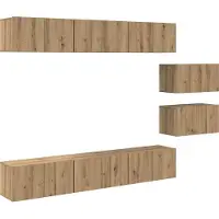 Syfax TV-Schrankset 8 stk. Artisan-Eiche Holzwerkstoff