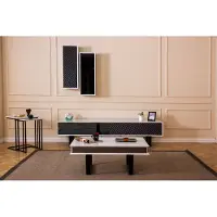 Xl Moebel Gmbh Modern Wohnzimmer Set 6 tlg TV-Ständer Design Wandschrank Holz Einrichtung