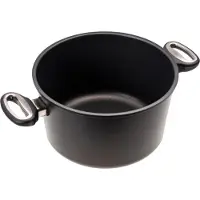 Lotus Guss - Bratentopf 5 l Ø 24cm, Bodenmaß 18,5cm, Höhe 14 cm, Deckelmaß 24cm