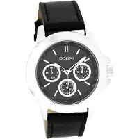 Oozoo Damen Armbanduhr schwarz Analog matt Timepieces Lederarmband D2UOC6189A