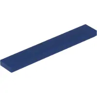 LEGO 1x6 Fliesen 6636 - 100 Stück Dunkelblau