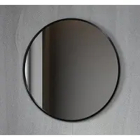 Quality Heating Spiegel rund 100 cm mit schwarzem Rahmen - Bella Mirror