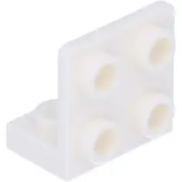 LEGO Winkel: 25 Brackets 1x2/2x2, 90°, Weiß