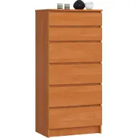 Akord Kommode 6 Schubladen Erle 60X40X130 Cm