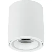 EDO Deckenaufbauleuchte Deckenspot Aufbaustrahler HALIS OV White GU10 rund weiß EDO777330