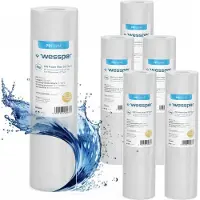 Wessper 10" Schaumstoff-Wasserfilterpatrone 5 Mikron Pp5 Vorfilter 6 Stück