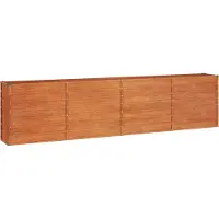 Syfax Hochbeet Rostig 320x40x77 cm Cortenstahl