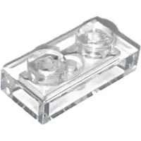 LEGO 250x 1x2 Platten 3023 - Plate Trans - Durchsichtig - Trans-Clear