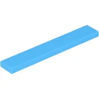 LEGO 25 Stück , Teil Nr. 6636 in Dunkles Azurblau (Dark Azure)